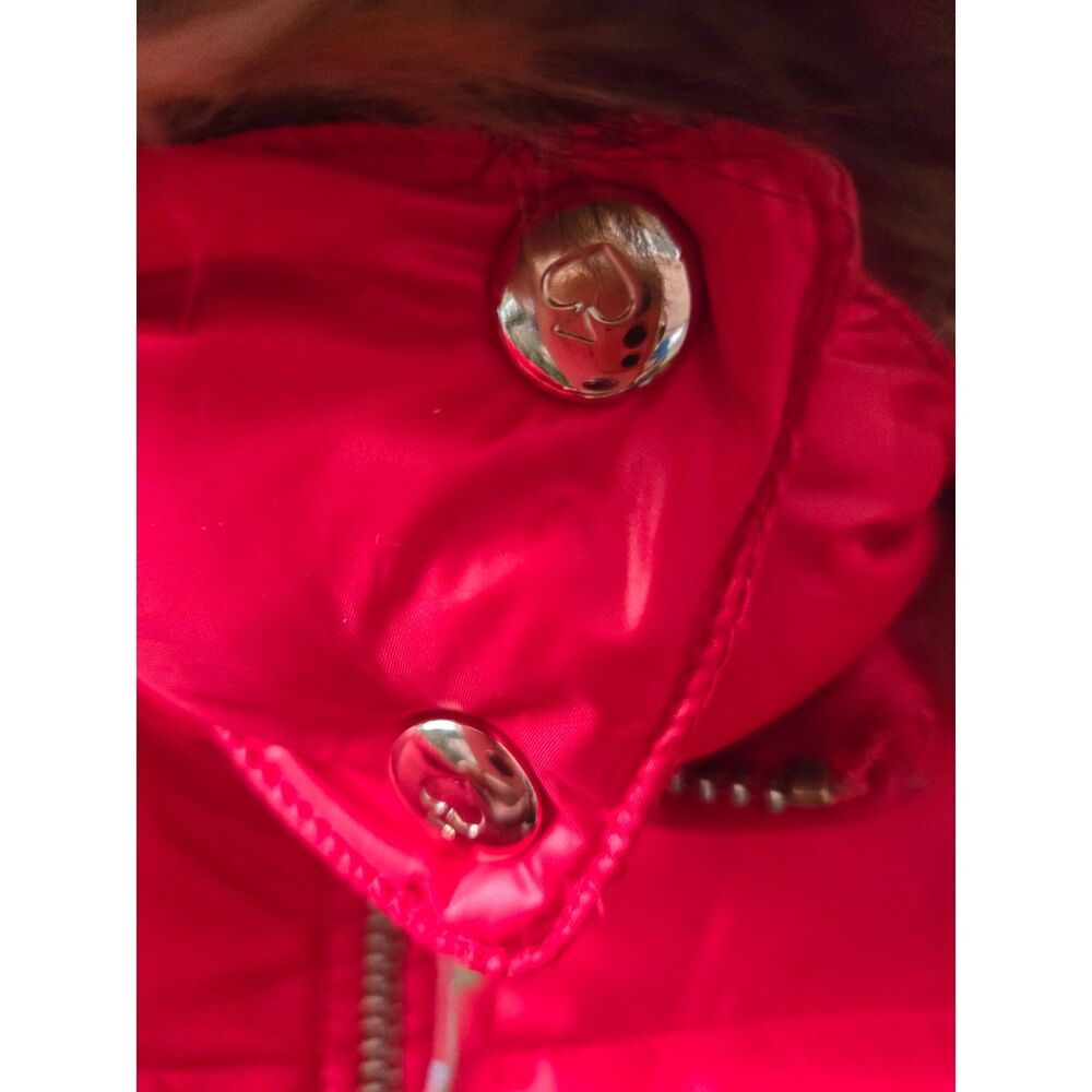 Kate Spade Lollipop Red Down Puffer Coat — Size M (NWT) - Picture 5 of 16